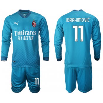 2021 Men AC milan away long sleeve 11 soccer jerseys