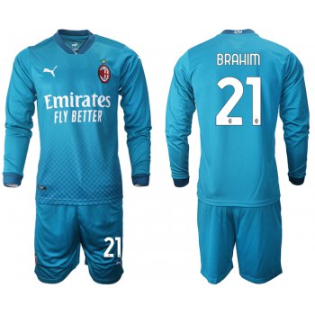 2021 Men AC milan away long sleeve 21 soccer jerseys