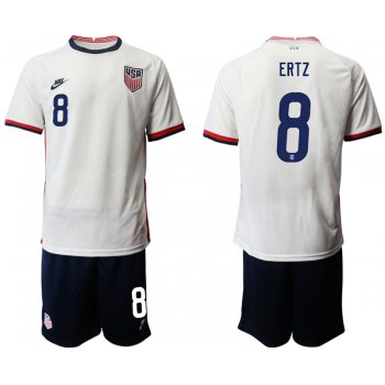 Men 2020-2021 Season National team United States home white 8 Soccer Jersey