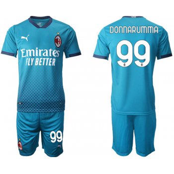 Men 2020-2021 club AC milan away 99 blue Soccer Jerseys