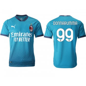 Men 2020-2021 club AC milan away aaa version 99 blue Soccer Jerseys