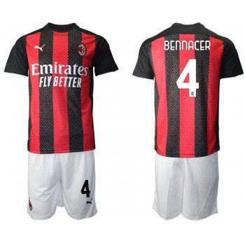 Men 2020-2021 club AC milan home 4 red Soccer Jerseys