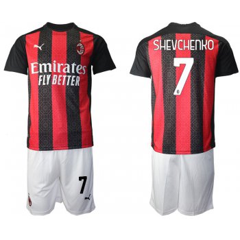 Men 2020-2021 club AC milan home 7 red Soccer Jerseys