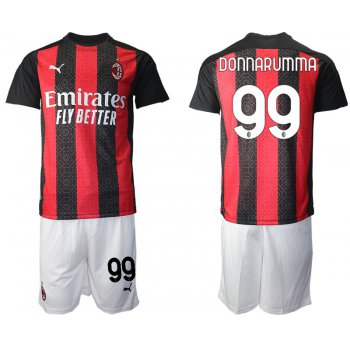 Men 2020-2021 club AC milan home 99 red Soccer Jerseys