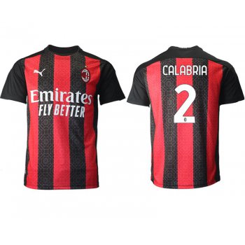 Men 2020-2021 club AC milan home aaa version 2 red Soccer Jerseys