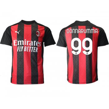 Men 2020-2021 club AC milan home aaa version 99 red Soccer Jerseys