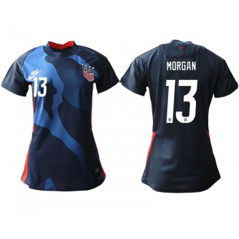 Women 2020-2021 Season National Team America away aaa 13 blue Soccer Jerseys