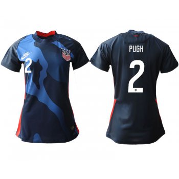 Women 2020-2021 Season National Team America away aaa 2 blue Soccer Jerseys1