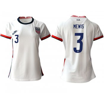 Women 2020-2021 Season National Team America home aaa 3 white Soccer Jerseys