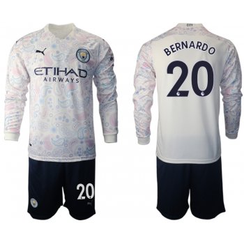 2021 Men Manchester city away long sleeve 20 soccer jerseys