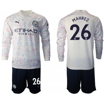 2021 Men Manchester city away long sleeve 26 soccer jerseys