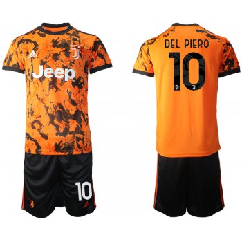 Men 2020-2021 club Juventus Second away 10 orange Soccer Jerseys