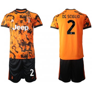 Men 2020-2021 club Juventus Second away 2 orange Soccer Jerseys