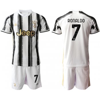 Men 2020-2021 club Juventus home 7 white black Soccer Jerseys