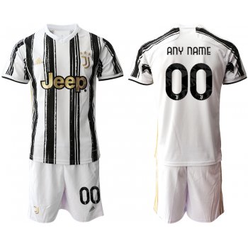 Men 2020-2021 club Juventus home customized white black Soccer Jerseys