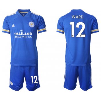 Men 2020-2021 club Leicester City home 12 blue Soccer Jerseys