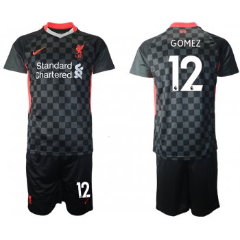 Men 2020-2021 club Liverpool Second away 12 black Soccer Jerseys