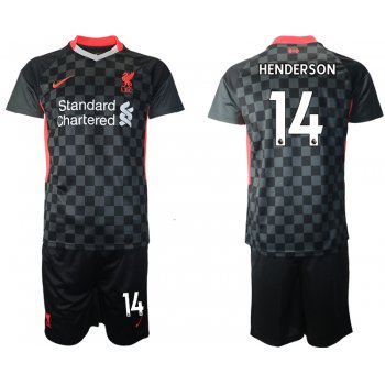 Men 2020-2021 club Liverpool Second away 14 black Soccer Jerseys