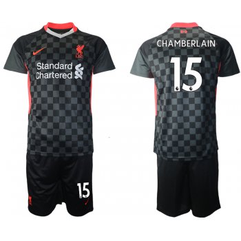 Men 2020-2021 club Liverpool Second away 15 black Soccer Jerseys