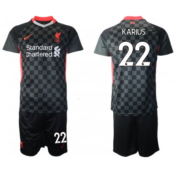 Men 2020-2021 club Liverpool Second away 20 black Soccer Jerseys