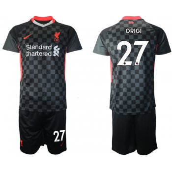 Men 2020-2021 club Liverpool Second away 27 black Soccer Jerseys