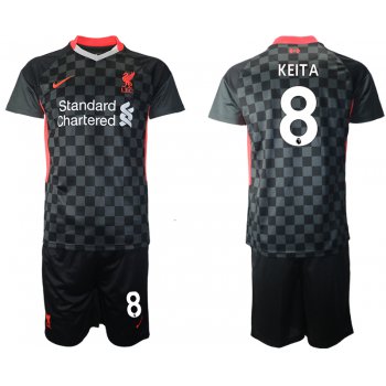 Men 2020-2021 club Liverpool Second away 8 black Soccer Jerseys