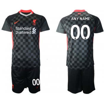 Men 2020-2021 club Liverpool Second away customized black Soccer Jerseys