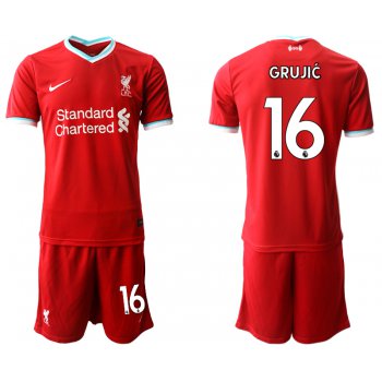 Men 2020-2021 club Liverpool home 16 red Soccer Jerseys