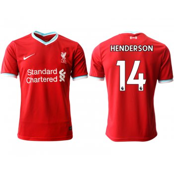 Men 2020-2021 club Liverpool home aaa version 14 red Soccer Jerseys