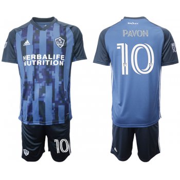 Men 2020-2021 club Los Angeles Galaxy away 10 blue Soccer Jerseys