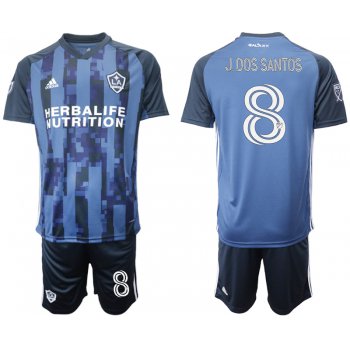 Men 2020-2021 club Los Angeles Galaxy away 8 blue Soccer Jerseys