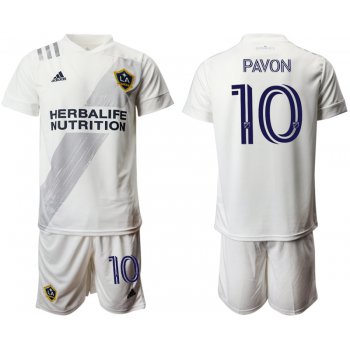 Men 2020-2021 club Los Angeles Galaxy home 10 white Soccer Jerseys