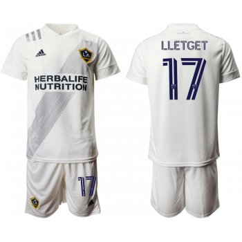 Men 2020-2021 club Los Angeles Galaxy home 17 white Soccer Jerseys