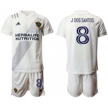 Men 2020-2021 club Los Angeles Galaxy home 8 white Soccer Jerseys