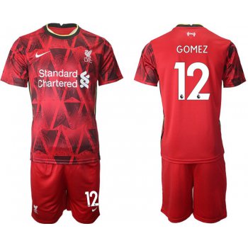 Men 2021-2022 Club Liverpool home red 12 Nike Soccer Jersey