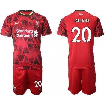 Men 2021-2022 Club Liverpool home red 20 Nike Soccer Jersey