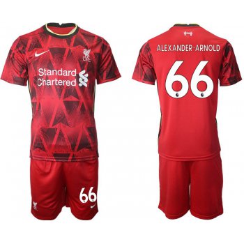 Men 2021-2022 Club Liverpool home red 66 Nike Soccer Jersey