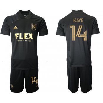 Men 2021-2022 Club Los Angeles FC home black 14 Adidas Soccer Jersey