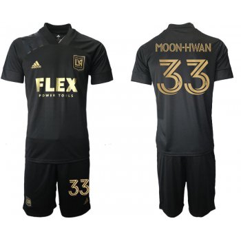 Men 2021-2022 Club Los Angeles FC home black 33 Adidas Soccer Jersey