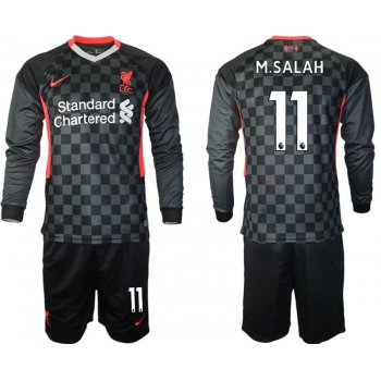 Men 2021 Liverpool away long sleeves 11 soccer jerseys