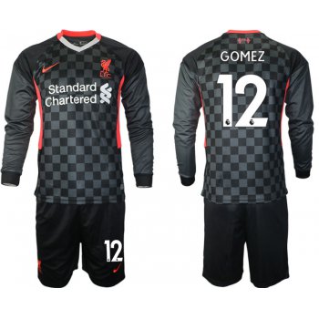 Men 2021 Liverpool away long sleeves 12 soccer jerseys