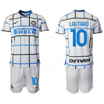 Men 2020-2021 club Inter milan away 10 white Soccer Jerseys