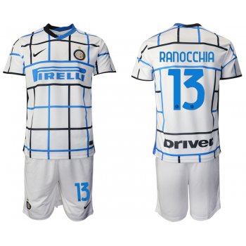 Men 2020-2021 club Inter milan away 13 white Soccer Jerseys