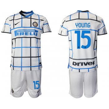 Men 2020-2021 club Inter milan away 15 white Soccer Jerseys