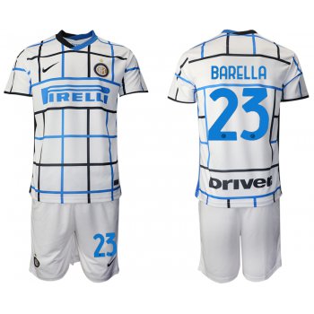 Men 2020-2021 club Inter milan away 23 white Soccer Jerseys