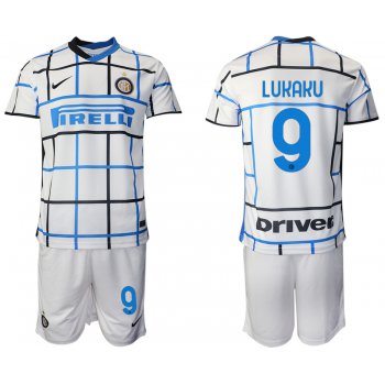 Men 2020-2021 club Inter milan away 9 white Soccer Jerseys