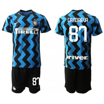 Men 2020-2021 club Inter milan home 87 blue Soccer Jerseys