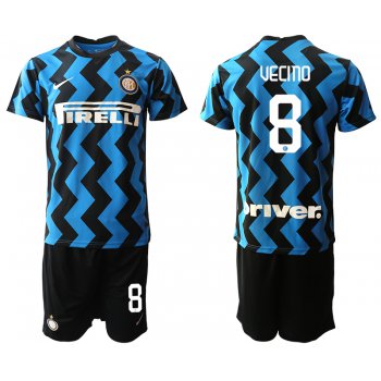 Men 2020-2021 club Inter milan home 8 blue Soccer Jerseys