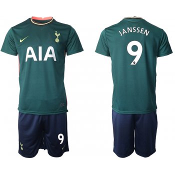 Men 2020-2021 club Tottenham away 9 green Soccer Jerseys1