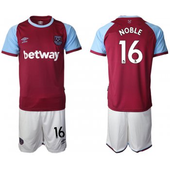 Men 2020-2021 club West Ham United home 16 red Soccer Jerseys